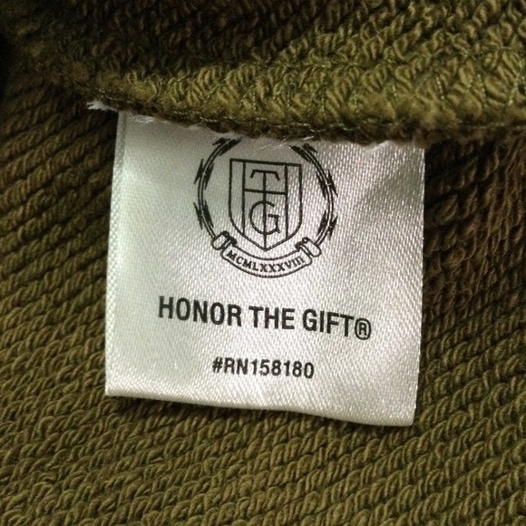 Honor the Gift Olive Prep School Henley Sweater Men’s Size XXL - Picture 5 of 8